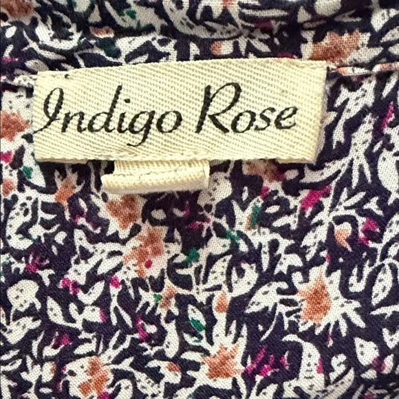 Floral Midi Dress with V-Neckline - Picture 3 of 4